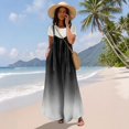 thumbnail image 7 of Women's Summer Ombre Gradient Jumpsuit, Casual Wide Leg Bib Overalls with Pockets, Loose Fit Sleeveless Boho Rompers Long Pants, 7 of 7