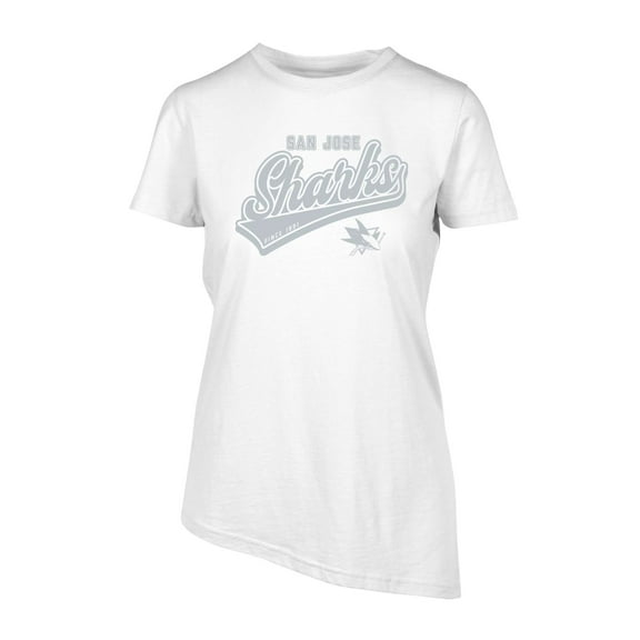 Women's Levelwear White San Jose Sharks Birch Sweep T-Shirt