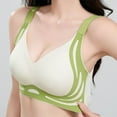 thumbnail image 4 of Bras for Women,Comfort Everyday Wear Plus Size Support Bra Seamless Design for Women All Day Casual Use 3PCS,Sports Bras for Women,Light Green,L, 4 of 5