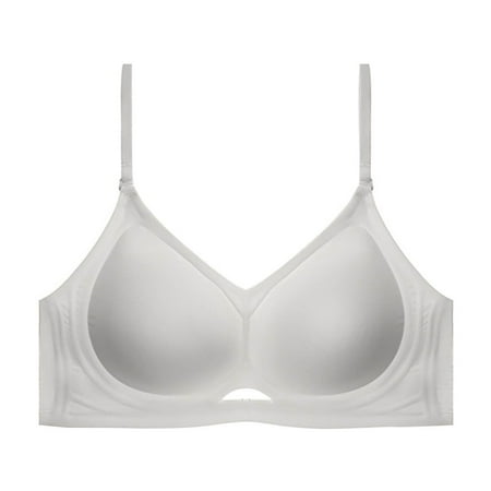LADIGASU Bras for Women Ladies Jelly Soft Support Large Backless Bra Without Buttons Or Steel Rings Ultra Soft Thin Bra Daily Bra