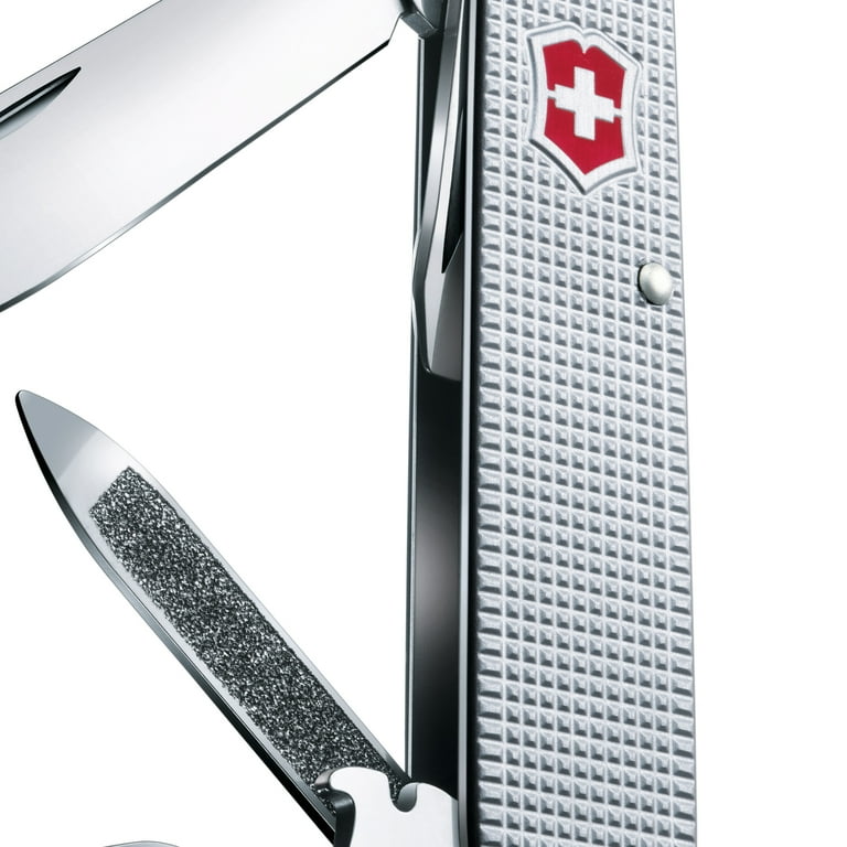  Victorinox Swiss Army Cadet Pocket Knife, Silver Alox, 84mm :  Tools & Home Improvement