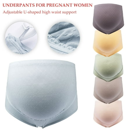 

Tejiojio Maternity/Labor/Nursing Clothing Clearance Women U Shaped High Waist Elasticity Maternity Underwear Pregnant Panties