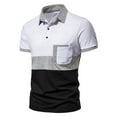 thumbnail image 3 of Ofreoo Men Summer Casual Buttons Turn-Down Collar Short Sleeve Loose Shirt Tops Men’s Classic Fit Shirt, 3 of 7