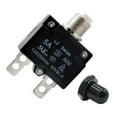 thumbnail image 1 of Interruptor De Interruptor Térmico 125 / 250V 50VDC Interruptor De Sobrecarga De Restablecimiento Manual 5Amp Con Tapa Impermeable Negra DYNWAVEMX Protector de sobrecarga, 1 of 8