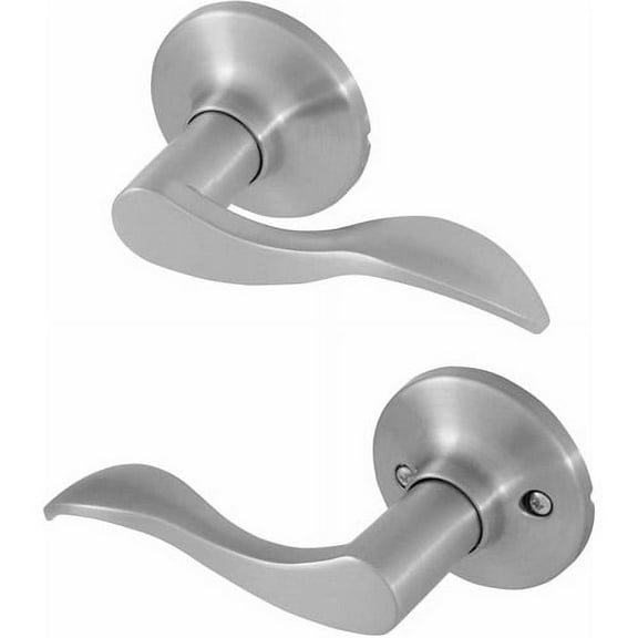 Honeywell Wave Passage Door Lever, Satin Nickel, 8106303