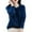 296#Navy, variant on Women's Long Sleeve Button Down Crew Neck Classic Sweater Knit Cardigan Camel L