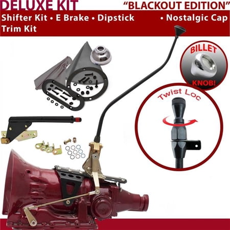 American Shifter AOD Shifter Kit Black 23 in. Swan E Brake Trim Kit Dipstick for F5CD5