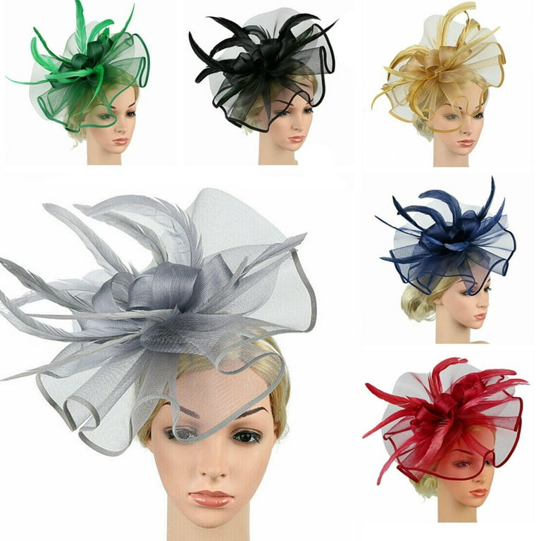 6 Pieces Mini Tea Party Hats for Women, Clip-On Design, Fancy Hair  Fascinators for Women and Girls in 6 Colors, Ladies Tea Party Hats, Tiny  Hat Hair Clips (4 Inches) 