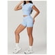 thumbnail image 3 of Conjuntos de entrenamiento for mujer, 2 piezas, sujetador deportivo, camiseta sin mangas, polainas de cintura alta, gimnasio, yoga, ropa activa, camiseta de entrenamiento for mujer, 3 of 7