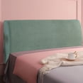 thumbnail image 5 of Rewenti Full Wrap Headboard Cover Stretchable Dustproofs Headboard Protector Soft Padded Beds Head Cover with Elastic Hem Modern Solid Bed Suitable for 71In Bed, 5 of 5