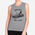 thumbnail image 2 of Never Better Skeleton Women's Muscle Tank X-Large Heather Grey, 2 of 5