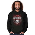 thumbnail image 5 of Arkansas Map Emblem State Pride Hoodie Sweatshirt Women Men Brisco Brands L, 5 of 6