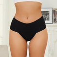 thumbnail image 3 of TrowBridge-bragas de cintura alta para mujer, tangas acogedoras de corte en V, ropa interior de satén de seda sin costuras, lencería Sexy para Fitness, 3 of 4