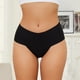thumbnail image 3 of TrowBridge-bragas de cintura alta para mujer, tangas acogedoras de corte en V, ropa interior de satén de seda sin costuras, lencería Sexy para Fitness, 3 of 4