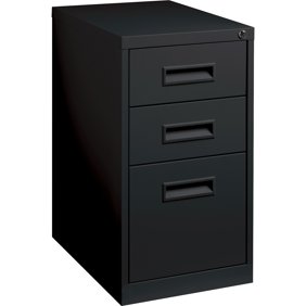 Realspace 22 D 4 Drawer Metal Vertical File Cabinet Black Walmart Com Walmart Com