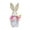 B, variant on 14Inch Sisal Easter Bunny Figurine with Carrot & Basket, Hand-Woven Straw Rabbit Tabletop Decoration for Spring Home Decor, Easter Party Centerpiece & s Gift