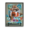 thumbnail image 2 of Stupell Industries Red Fox Pair Sitting Chair Spring Floral Pattern, 16 x 20, Design by Kamdon Kreations, 2 of 5