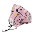 thumbnail image 4 of tamizeot Children Mask Filter Cartoon Cotton Mouth Face Cover Filters Accessory 2pcs Bow tie bear 1Set, 4 of 5