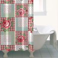 thumbnail image 4 of Pioneer Flower Floral Print Pattern Shower Curtain 36"x72", Bathroom Decorative Shower Curtain Set with 12 Hooks, Waterproof Washable, 4 of 6