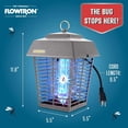 thumbnail image 4 of Flowtron Electric Bug Zapper, 1/2 Acre Outdoor Insect Killer, 15W UV, 5600V Shock Grid (Grey), 4 of 5