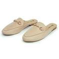 thumbnail image 6 of Alpine Swiss Erin Womens Flat Mules Loafers Round Toe Blackless Slide on Shoes, 6 of 7