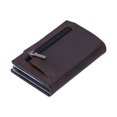 thumbnail image 4 of Portatarjetas Portátil Antimagnético Aleación de aluminio Tarjetas de crédito Monedero de bolsillo Monedero Marrón X‑72#, 4 of 14