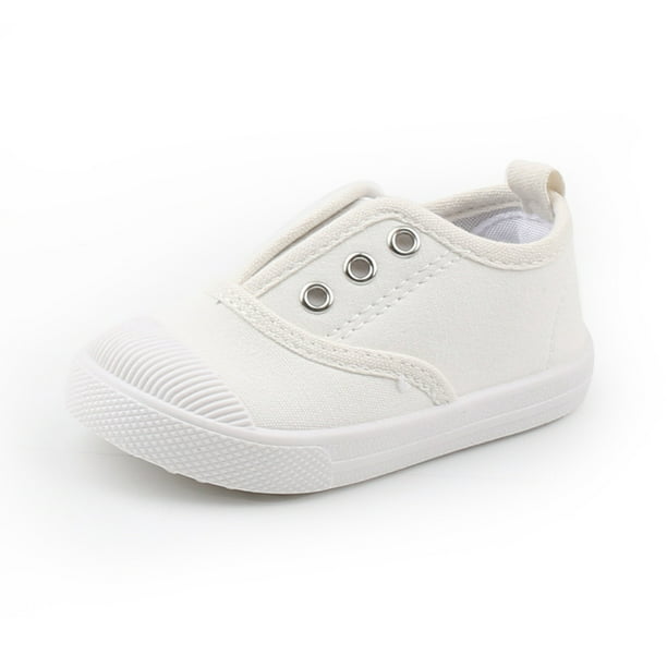Bonario Toddler Boys Girls Sneakers Canvas Slip-On Shoes Casual ...