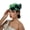 Green, variant on Women's Vintage Wool Felt Beret Hat with Floral Rhinestone Embellishment for Church Derby Formal Events