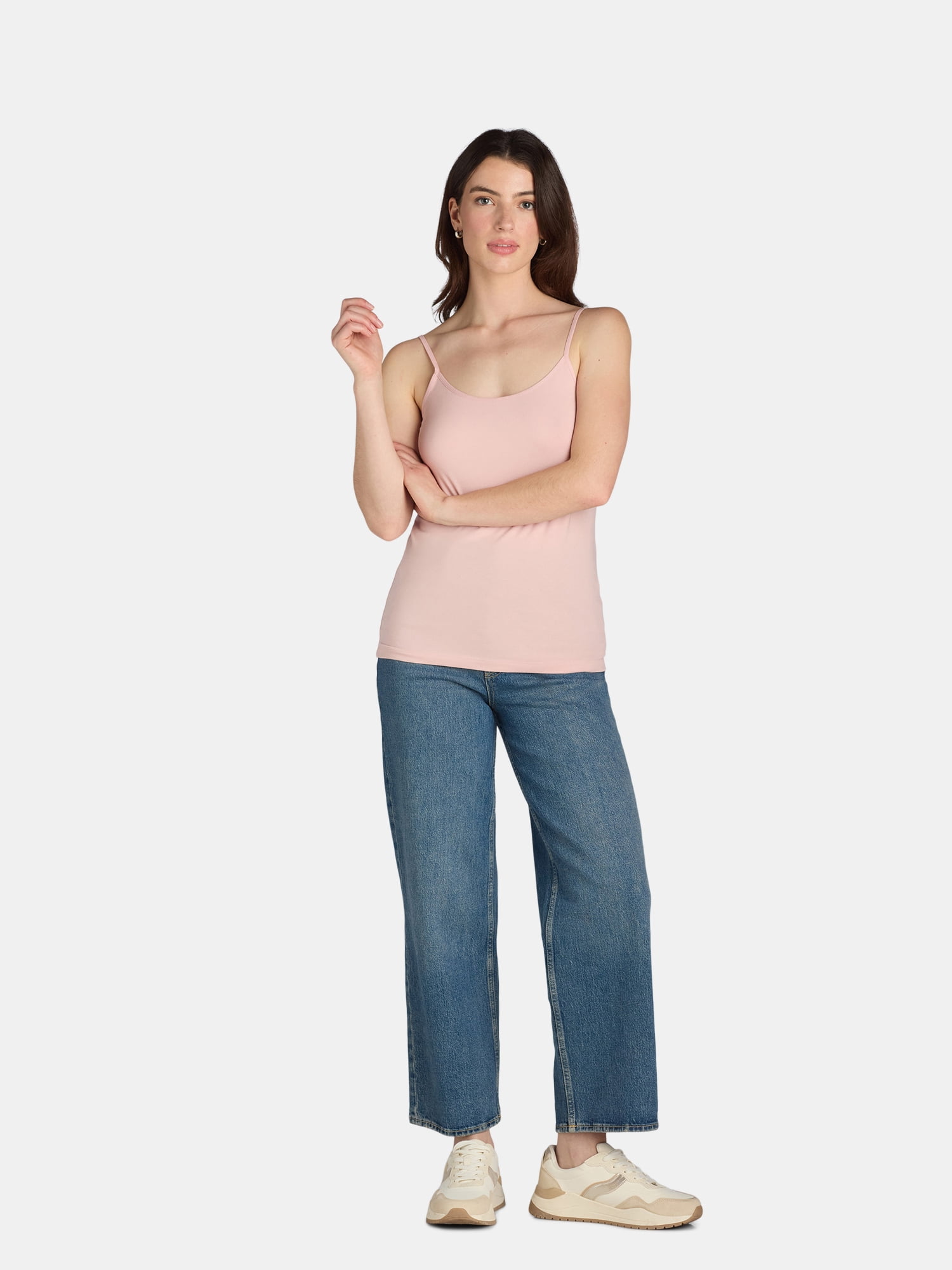 Time and Tru Women's Cami with Adjustable Straps, Sizes XS-XXXL
