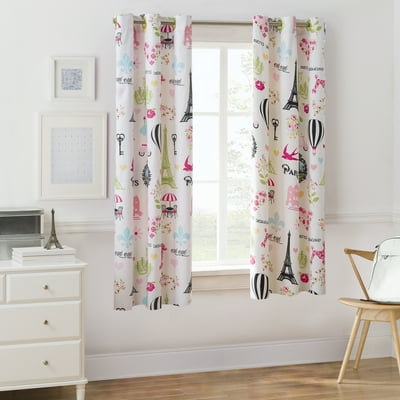 Buy Your Zone I Love Paris Room Darkening Grommet Top Single Curtain Panel Buy Your Zone I Love Paris Room Darkening Grommet Top Single Curtain Panel