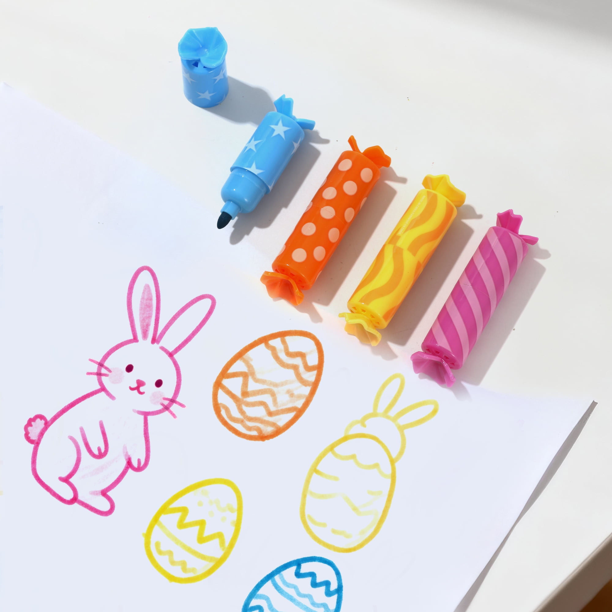 Way to Celebrate! Scented Markers, 8 Pieces, Multicolour, Novelty