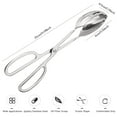 thumbnail image 2 of 2pcs Stainless Steel Kitchen Tongs for Cooking, 10 inch Food Buffet Salad Tongs with Scissor Handles for Kitchen, Party, Bread, Barbecue, 2 of 6