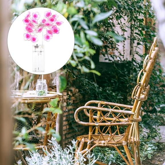 NIAIZEK Cherry Blossom String Lights Round Bulbs Decorative Outdoor Garden Lighting for Patio Party Home Decor