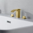 thumbnail image 3 of Sumerain High Flow Two Handle Brushed Gold Roman Tub Faucet with Valve, 3 of 8
