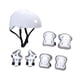 thumbnail image 3 of Casco para niños, equipo de skate, ligero, práctico, con ventilación y rodilleras. Blanco, 3 of 8