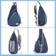 thumbnail image 2 of ZOMAKE 13L Bolsa Bandolera para Mujeres y Hombres - Mochila Bandolera Cruzada Pequeña - Mini Bandolera Bolsa de Pecho Antirrobo para Senderismo, 2 of 7