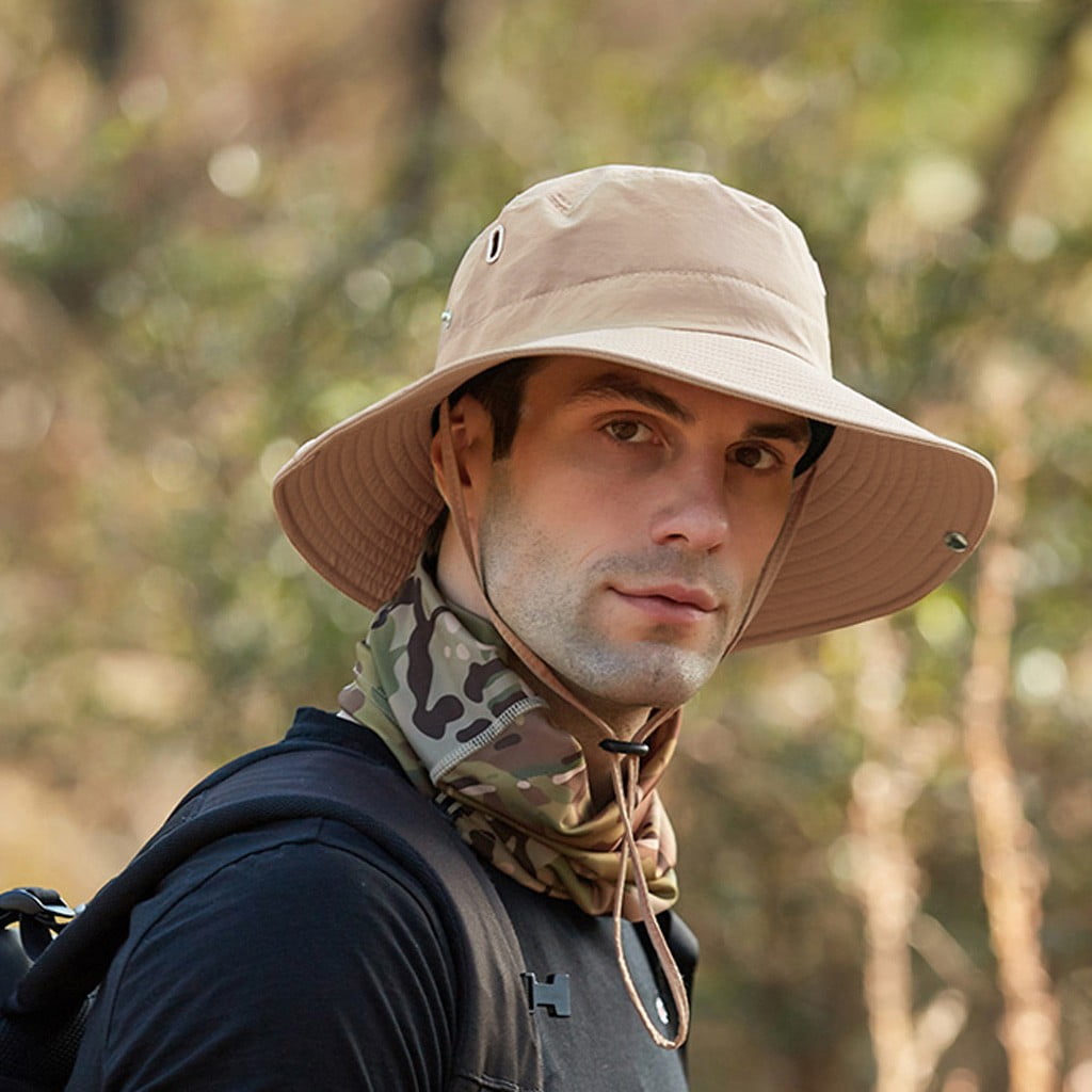 【DESCENTE GOLF】Men's Detachable Summer Bucket Hat NEW DESCENTE GOLF Men's Lightweight Bucket Hats BLACK