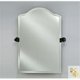 thumbnail image 1 of Afina Corporation RM-725-BR-T 16X25 SCALLOP TOP FRAMELESS WITH TILT BRACKETS POLISHED BRASS TRADITIONAL BRACKETS, 1 of 1