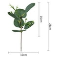 thumbnail image 4 of Coofit Artificial Leaves Stem DIY - 5PCS Fake Eucalyptus Pick Faux Greenery Branch, 4 of 5