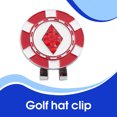 thumbnail image 3 of Advancent Marcador de Golf de Metal, lindo, portátil, extraíble, desmontable, Clip para sombrero, marca de posicionamiento de bola para Golf Rombo, 3 of 6