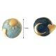 thumbnail image 2 of Pendientes de tuerca YONGSHENG con forma de corazón joyería luna y estrella con caja de joyería púrpura, 2 of 4