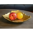 thumbnail image 3 of Red Co. 12” Decorative Antique Golden Allure Torn Metal Centerpiece Bowl with Sculpted Edges, 3 of 5