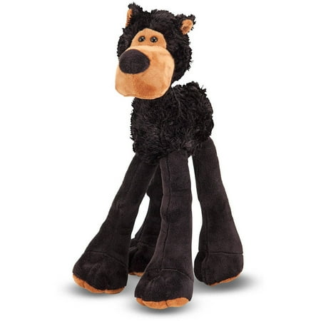Melissa & Doug Black Bear Stuffed Animal With Extra-Long Lanky Legs (over 12 inches tall)