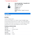 thumbnail image 2 of Front Fog Light Bulb - Compatible with 2012 - 2019 Fiat 500 2013 2014 2015 2016 2017 2018, 2 of 2