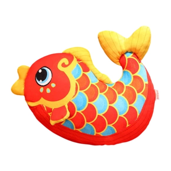 Cojín de peluche de pez koi, almohada creativa, suave y decorativa con dibujos animados 30cm