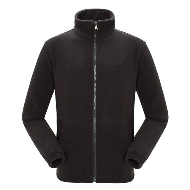 LSLJS Veste Chaude en Molleton Double Face pour Femmes avec Doublure Intérieure Épaisse pour Extérieur (Noir, G)