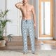 thumbnail image 2 of Balery Nautical Theme Anchors Pantalones de pijama para hombre, pijama ultraligero, pantalón de descanso-Large, 2 of 6