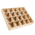 thumbnail image 3 of SHISUYAN Wooden Cosmetics Box Compartment Organizer Case Desktop Figurine Organizer, 3 of 9