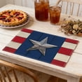 thumbnail image 6 of QuanTara Independence Day Placemats Set of 1, Patriotic Themed Washable Heat Resistant Table Mats, 12.6x17.72in Linen for Holiday Party Restaurant Decor, 6 of 6