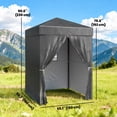 thumbnail image 3 of Outsunny 5x5 ft Compact Pop Up Canopy Tent, UPF50+ Portable Privacy Canopy, 3 of 10